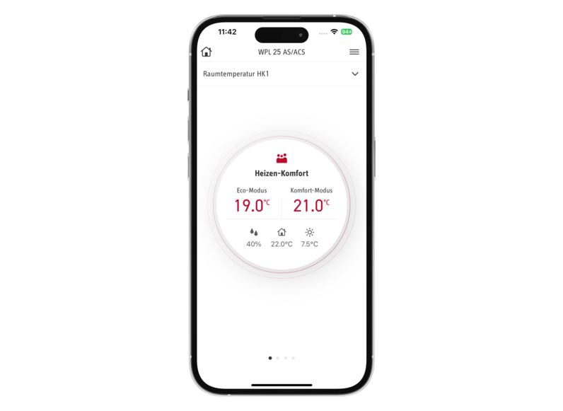 STIEBEL ELTRON Regulace / energetický management MyStiebel-App iOS